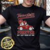 Alt Text: Peanuts Charlie Brown and Snoopy driving a car on Texas A&M Aggies Forever T-Shirt, perfect for fans.