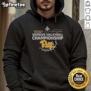 Official Pitt Panthers 2025 NCAA Division I Women's Volleyball Championship Final Four Bound Hoodie in navy blue.