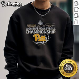 Official Pitt Panthers 2025 NCAA Division I Women's Volleyball Championship Final Four Bound Sweatshirt in navy blue.