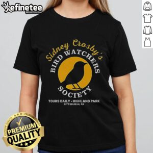 Cozy Official Sidney Crosby Bird Watchers Throw Blanket and Ladies Tee, perfect for fans and outdoor enthusiasts.