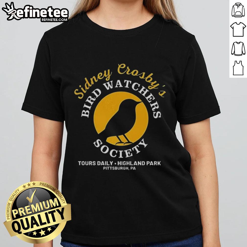 Cozy Official Sidney Crosby Bird Watchers Throw Blanket and Ladies Tee, perfect for fans and outdoor enthusiasts.