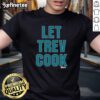 Official Trevor Lawrence 'Let Trev Cook' Jacksonville Jaguars T-Shirt featuring bold graphics and vibrant team colors.