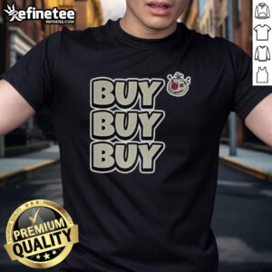 Official Voodoo Token Buy Buy Buy T-Shirt featuring bold graphic design and vibrant colors for crypto enthusiasts.