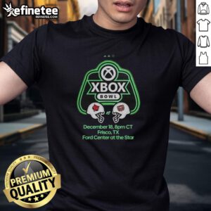 Official Xbox Bowl T-Shirt featuring Missouri State Bears vs Arkansas State Red Wolves, December 18, 2025, Frisco TX.