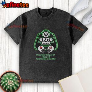 Alt Text: Official Xbox Bowl t-shirt featuring Missouri State Bears vs Arkansas State Red Wolves football, December 18, 2025.