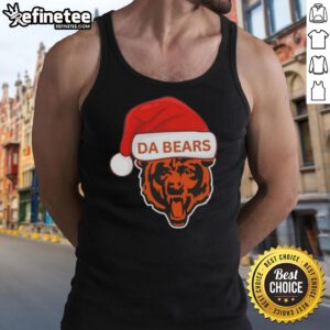 Original Chicago Da Bears Santa Christmas 2025 tank top featuring festive design and team logo.