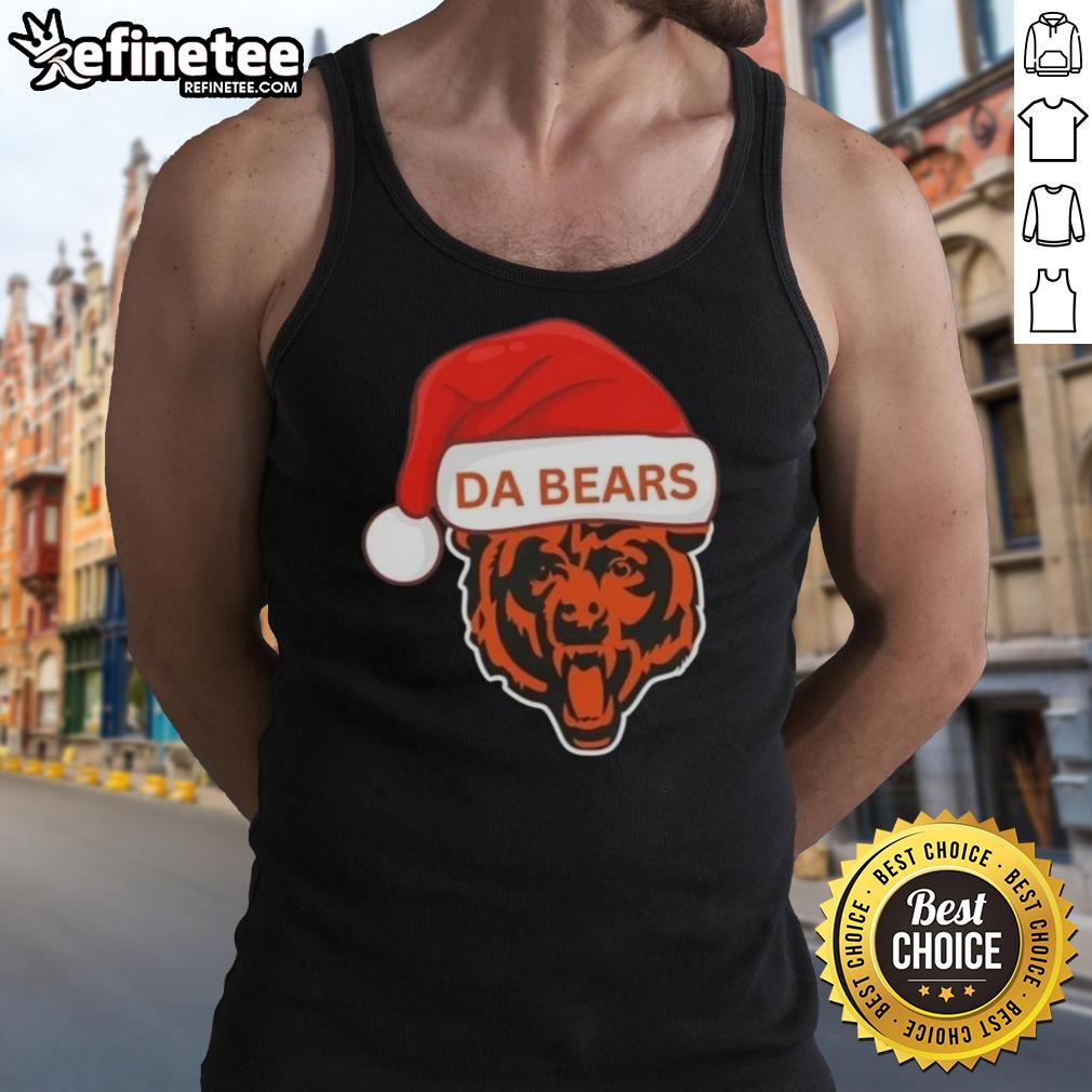 Original Chicago Da Bears Santa Christmas 2025 tank top featuring festive design and team logo.