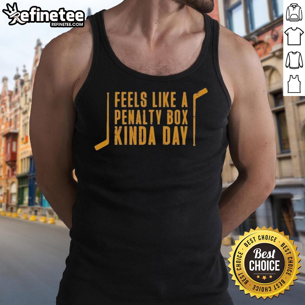 Original Pittsburgh Penguins Hockey tank top perfect for penalty box days, featuring team colors and logo design.