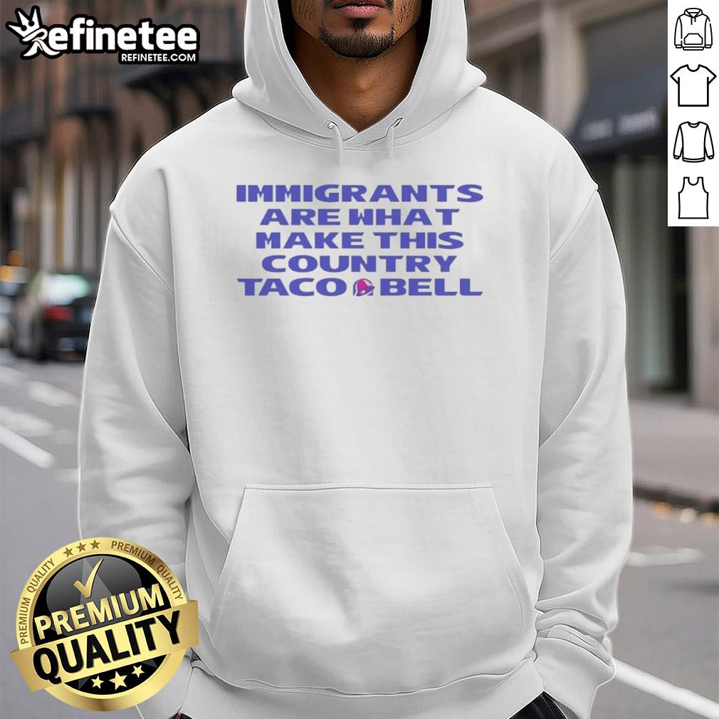 Premium immigrants are what make this country hoodie from Taco Bell, showcasing vibrant design and cultural pride.