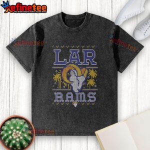 Premium Los Angeles Rams Holiday Washed T-Shirt featuring festive design and team colors for the ultimate fan apparel.