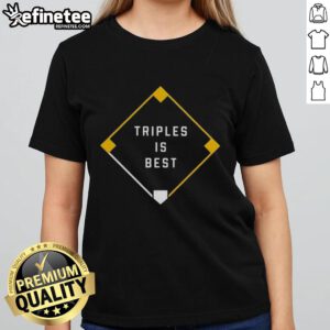 Premium Triples is the best ladies tee featuring a stylish design and comfortable fit for everyday wear.