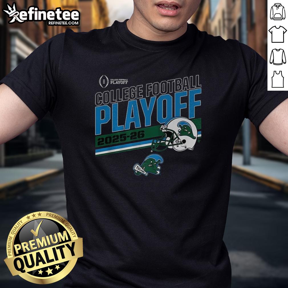 Premium Tulane Green Wave College Football Playoff 2025-2026 Helmet T-Shirt