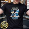 Pretty Charlie Brown fist bump with Snoopy on a blue Detroit Lions skyline t-shirt for game day excitement.
