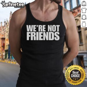 Top Alexa Bliss Charlotte Flair We're Not Friends tank top featuring bold graphics and vibrant colors for wrestling fans.