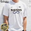 Alt Text: Awesome Baltimore Ravens NFL Elvis Presley Loves You Fan T-Shirt featuring vibrant graphics and team colors.