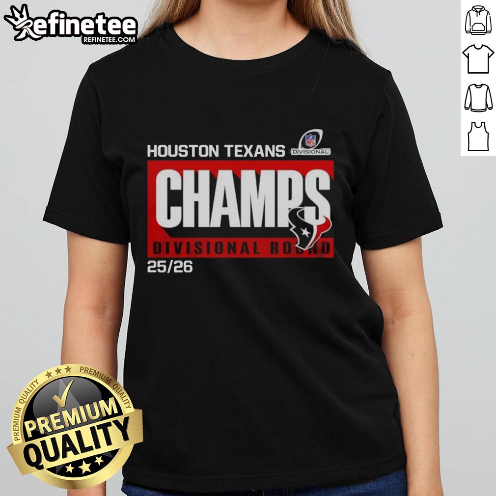 Awesome Houston Texans Divisional Champs Tee for ladies, perfect for showing team spirit in the Divisional Round.