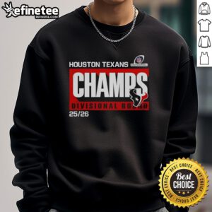 Awesome Houston Texans Divisional Champs sweatshirt featuring bold team graphics for the Divisional Round 25-26.