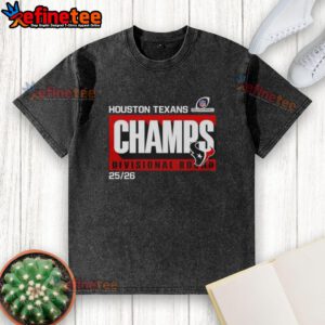Alt Text: Awesome Houston Texans Divisional Champs T-Shirt featuring vibrant graphics for Divisional Round 25-26.