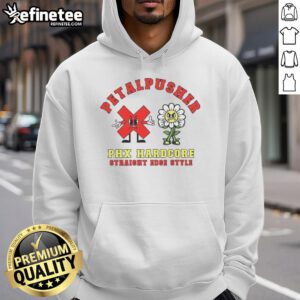 Awesome Petalpusher PHX Hardcore Hoodie in black with vibrant graphic design, perfect for streetwear enthusiasts.