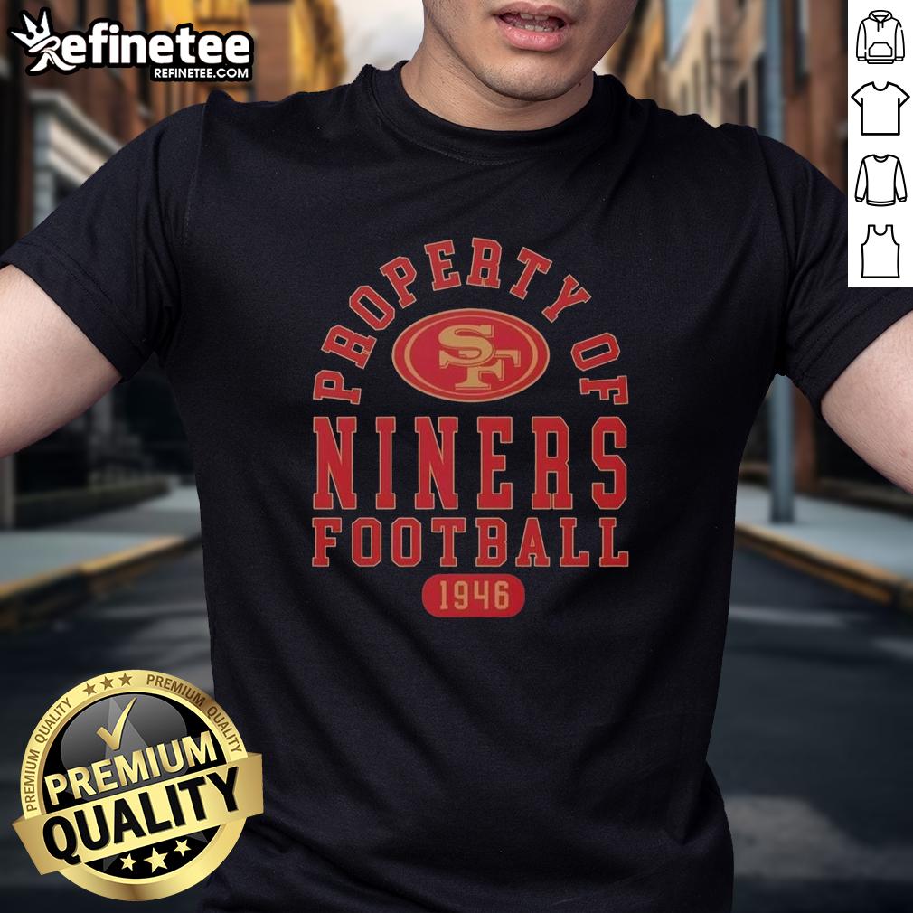 Alt Text: Awesome San Francisco 49ers Football T-Shirt since 1946, featuring team logo and vibrant design for fans.