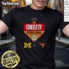 2025 Cheez-It Citrus Bowl T-Shirt featuring Texas Longhorns vs Michigan Wolverines design, perfect for fans.