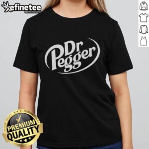 Stylish Nice Dr Pegger Dr Pepper ladies tee featuring a fun graphic design, perfect for casual wear and soda lovers.