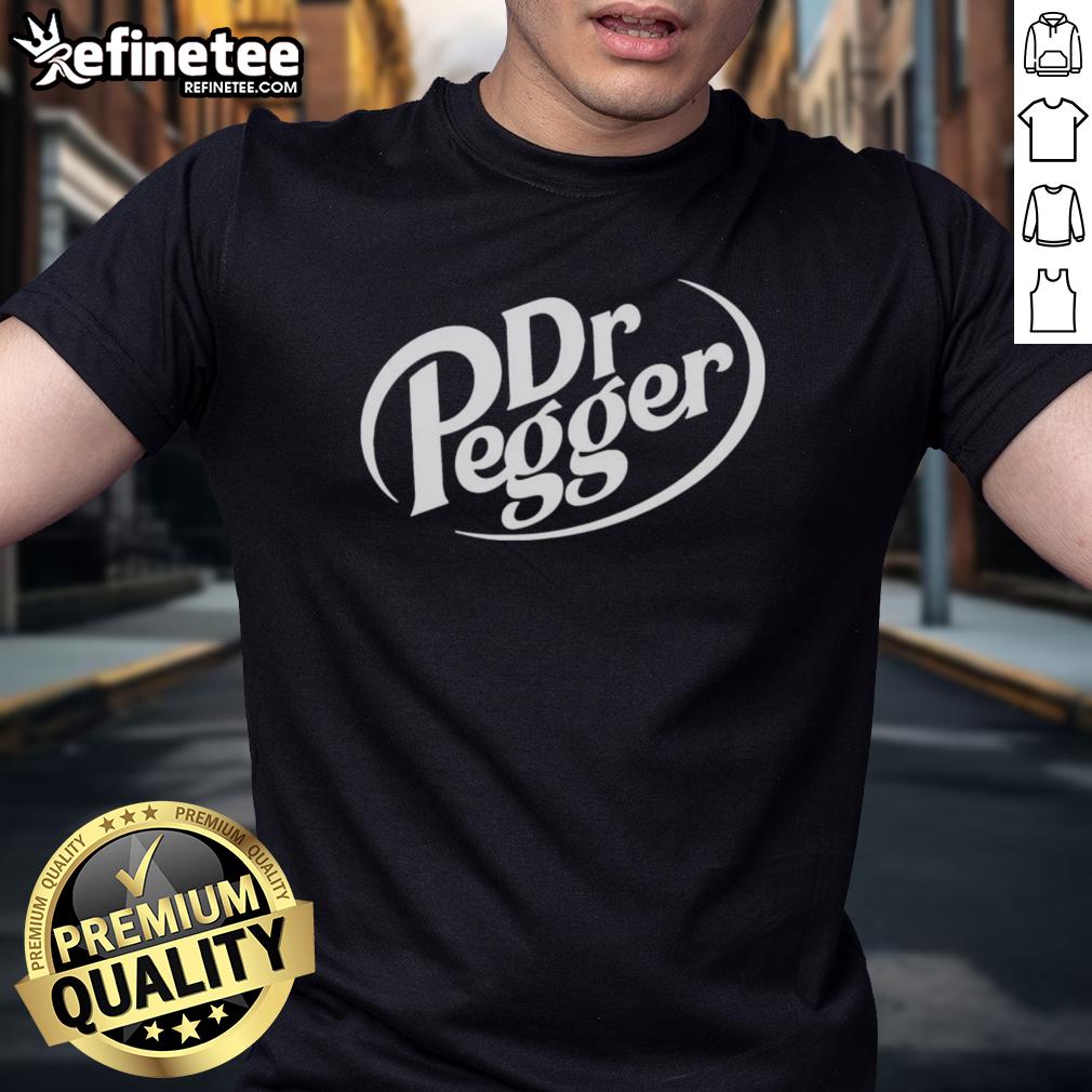 Nice Dr Pegger Dr Pepper T-Shirt featuring a vibrant graphic design and comfortable fit, perfect for fans of the soda.