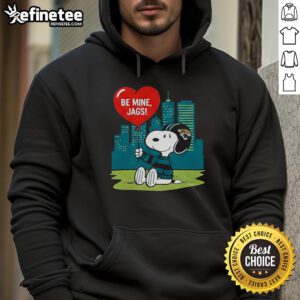 Jacksonville Jaguars X Snoopy Cartoon Valentine 2026 Hoodie featuring playful design and team colors for fans.