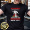 Alt Text: Funny Peanuts Snoopy t-shirt with 'I'm an Asshole' warning, perfect for casual wear and humor lovers.