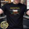 Funny Oregon Trail T-Shirt featuring dysentery, snake bite, cholera, and starvation graphics for retro gaming fans.