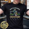 Official Seattle Seahawks NFC West Champions 2025 celebration t-shirt featuring team logo and vibrant graphics.