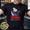Alt Text: Official Snoopy 'If You Don't Like Ole Miss Rebels Kiss My Endzone' T-Shirt in navy blue, perfect for fans.