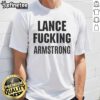 Original Lance Armstrong T-Shirt featuring bold graphics and vibrant colors, perfect for cycling enthusiasts and collectors.