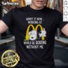 Original Snoopy and Woodstock 'Working at McDonald's Would Be Boring Without Me' T-Shirt for fun, casual wear.