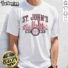Alt Text: Original St John's Red Storm NY T-Shirt featuring vibrant team colors and logo, perfect for fans and alumni.