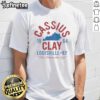 Alt Text: Premium Cassius Clay 1964 Louisville Muhammad Ali T-Shirt featuring iconic boxing graphics and vintage design style.