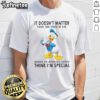 Premium Donald Duck T-Shirt featuring 'It Doesnt Matter What You Think of Me' design for fans of Disney and unique fashion.