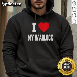 Alt Text: Premium I Love My Warlock Hoodie featuring stylish design and cozy fabric, perfect for gaming and fantasy lovers.