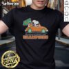 Premium Miami Hurricanes T-Shirt featuring Snoopy and Woodstock celebrating Goodyear Cotton Bowl Classic Champions.