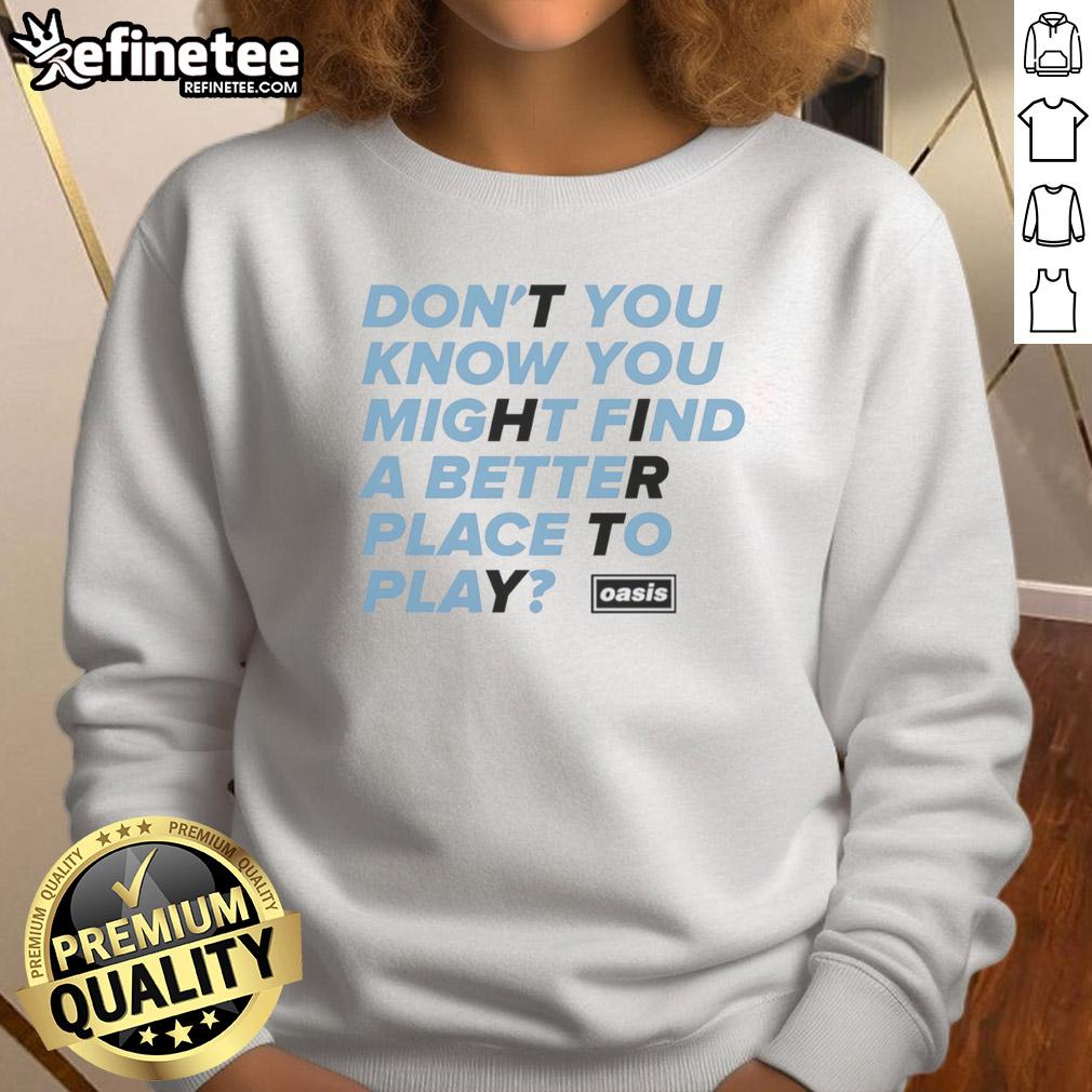 Cozy Awesome Oasis sweatshirt featuring playful design, perfect for outdoor adventures and casual wear.