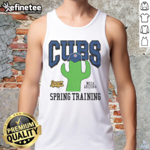 Good Chicago Cubs Cactus League tank top featuring vibrant team colors and logo, perfect for fans and warm weather.