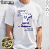 Good Home Of The Hot Dish and The Resistance Minnesota Map T-Shirt featuring a flag design, perfect for proud Minnesotans.