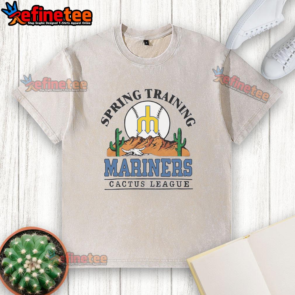 Alt Text: Good Seattle Mariners Cactus League Desert Washed T-Shirt featuring vibrant team colors and relaxed fit for fans.