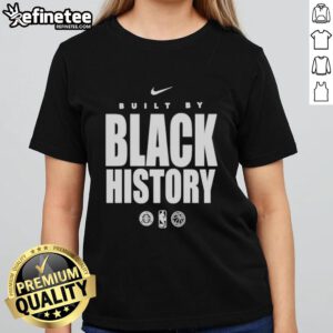 Official San Antonio Spurs Built By Black History ladies tee showcasing team pride and cultural heritage.