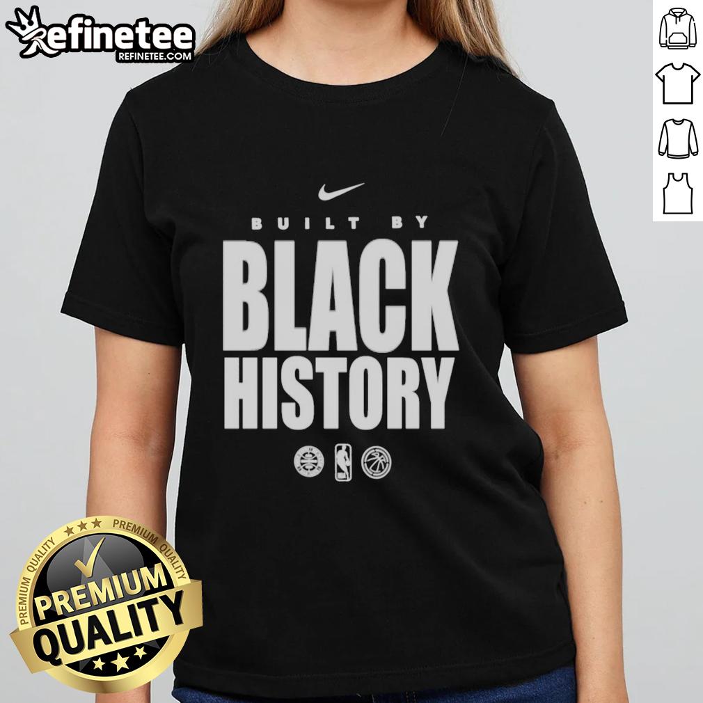 Official San Antonio Spurs Built By Black History ladies tee showcasing team pride and cultural heritage.