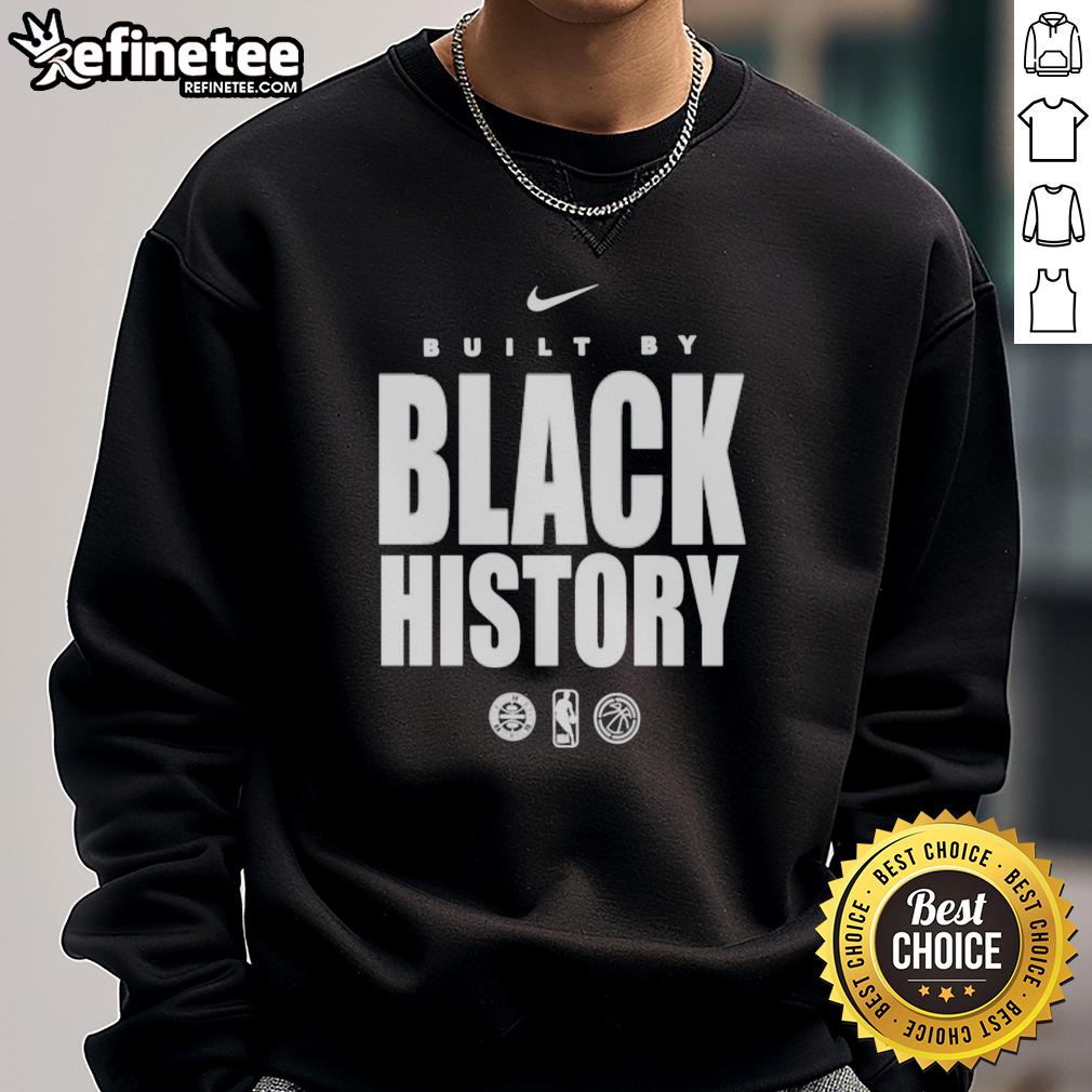 Official San Antonio Spurs Built By Black History sweatshirt featuring team logo and vibrant design for fans.