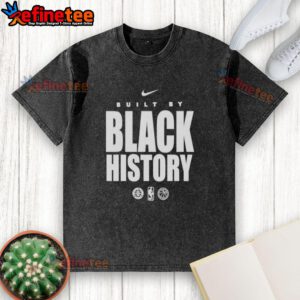 Official San Antonio Spurs Built By Black History washed t-shirt featuring a stylish design and vibrant team colors.