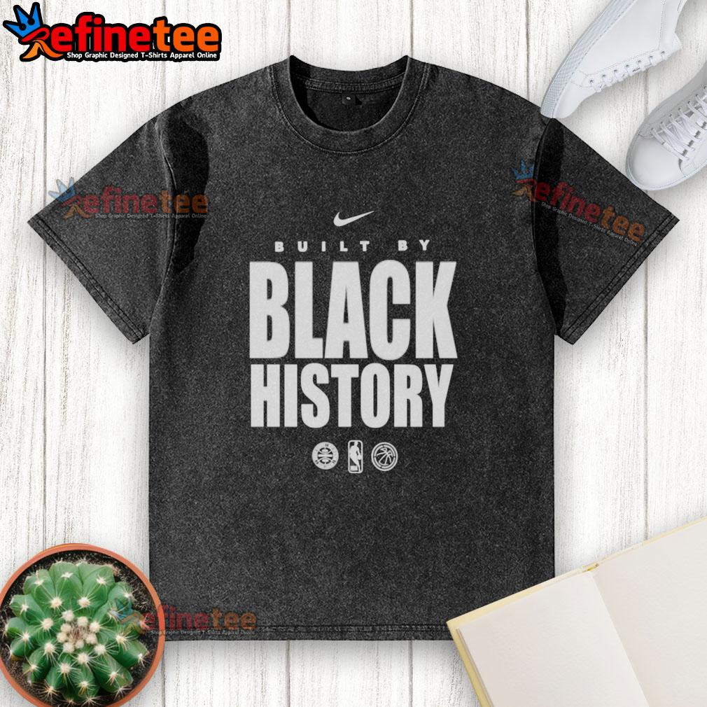 Official San Antonio Spurs Built By Black History washed t-shirt featuring a stylish design and vibrant team colors.