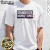 Original Abigail Spanberger Ghazala Hashmi and Jay Jones T-shirt featuring vibrant designs and political messages.