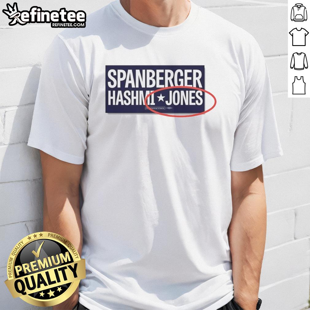 Original Abigail Spanberger Ghazala Hashmi and Jay Jones T-shirt featuring vibrant designs and political messages.